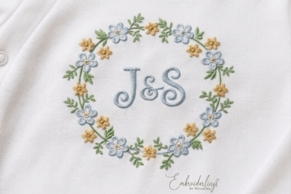 Download Baby Monogram Frame Embroidery Designs - Embroidery design Collection