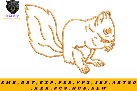 Download Squirrel – Digital Embroidery Design - Embroidery design Collection