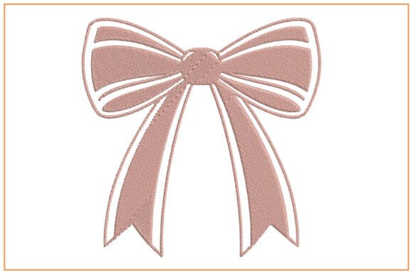 Download Ribbon Bow Embroidery Design - Embroidery design Collection