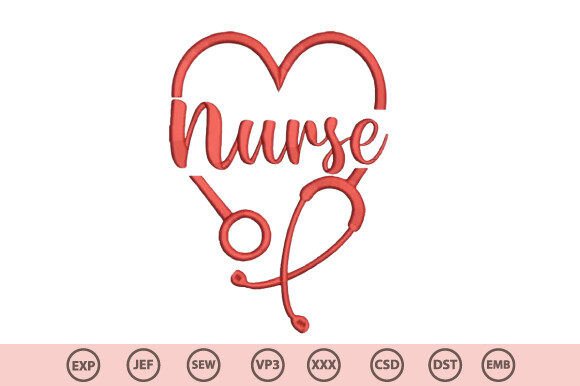 Download Nurse Love Embroidery Design - Embroidery design Collection
