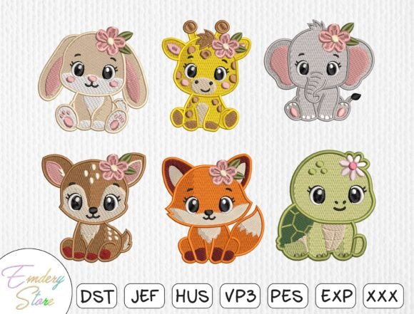 Download Baby Animals Embroidery Design Bundle - Embroidery design Collection