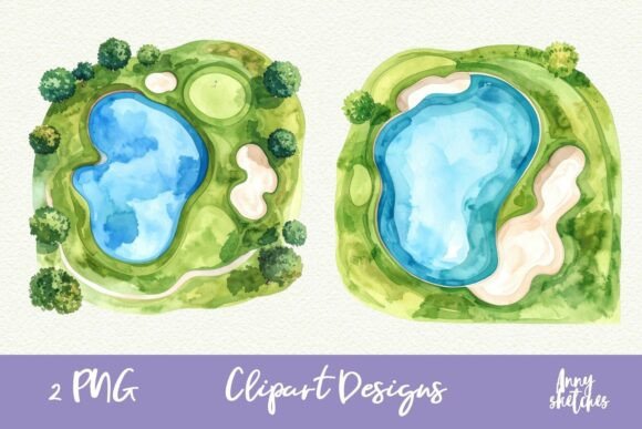 Download Golf Course Top View Pink Golf Clipart - Top Collection