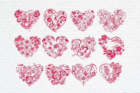 Download Floral Heart Embroidery Design SVG - Embroidery design Collection