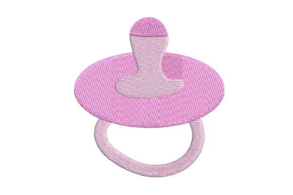 Download Pink Baby Pacifier Embroidery Design - Embroidery design Collection