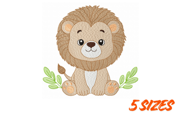 Download Cute Baby Lion Embroidery Design Set - Embroidery design Collection