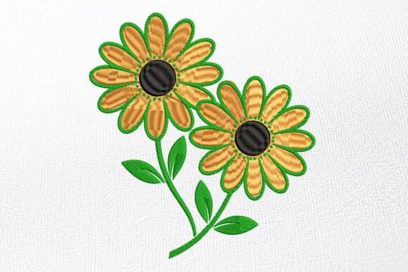Download Sunflower Embroidery Design - Embroidery design Collection