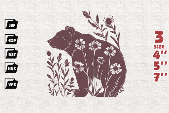 Download Mama Bear Embroidery Design - Embroidery design Collection