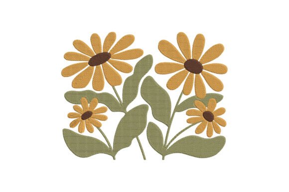 Download Sunflower Embroidery Design - Embroidery design Collection