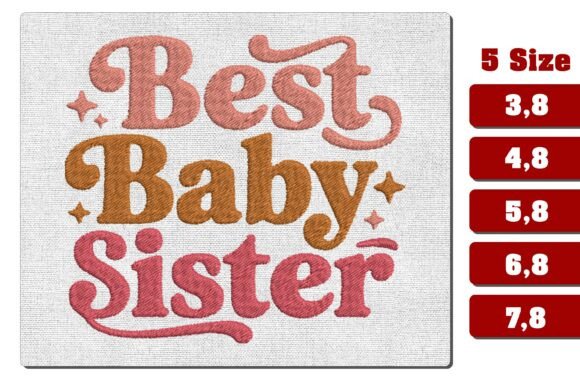 Download Best Baby Sister Machine Embroidery File - Machine embroidery file Collection
