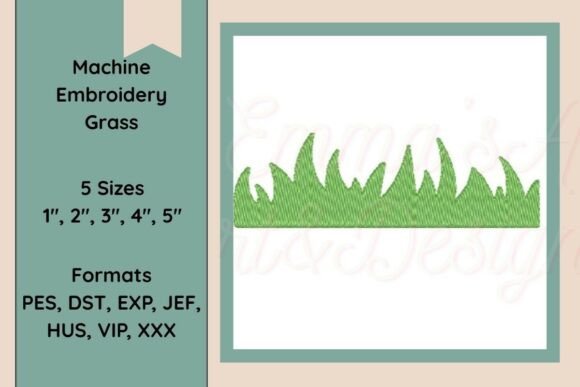 Download Grass Machine Embroidery Design - Embroidery design Collection