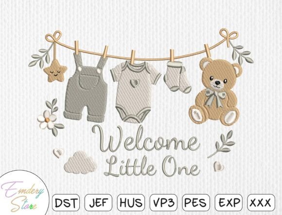 Download Newborn &amp; Baby Shower Embroidery Design - Embroidery design Collection