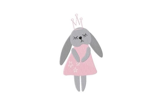 Download Princess Bunny Embroidery Design - Embroidery design Collection