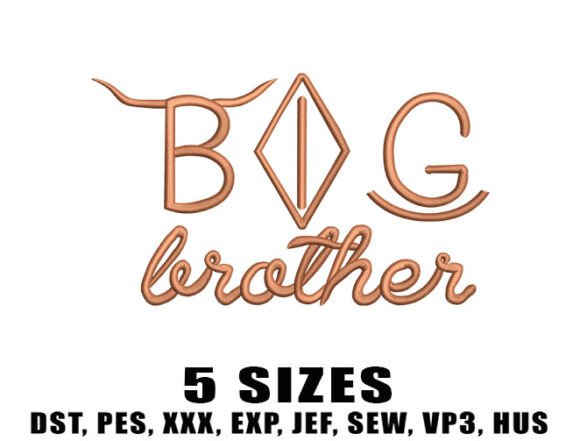 Download Big Brother Embroidery Designs - Embroidery design Collection